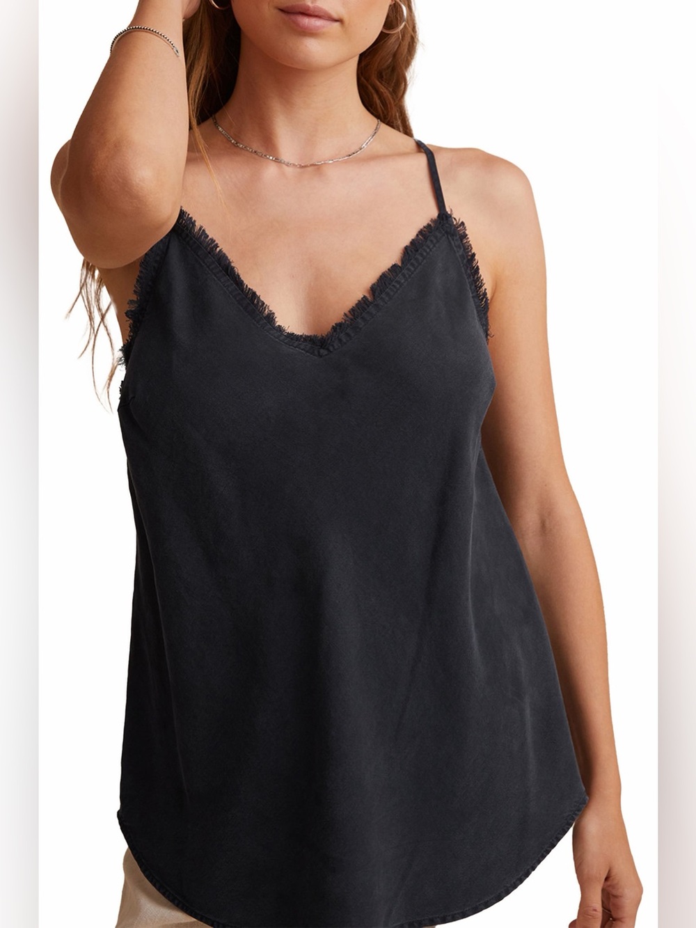 Bella Dahl Frayed Edge Camisole XL NWT